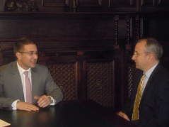22. novembar 2012. Predsednik Stefanović u razgovoru sa ambasadorom Devenportom